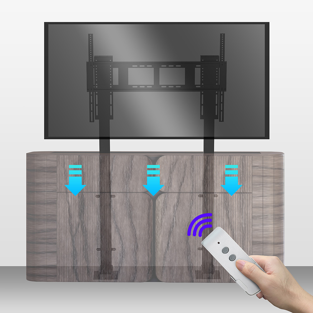 Smart Home Living Room - Gemotoriseerd mechanisme automatisch systeem woonkamer elektrische