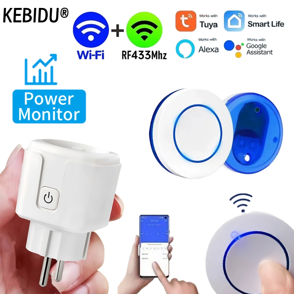 Smart Home Automation - Tuya WiFi 433MHz RF Slimme Stekker