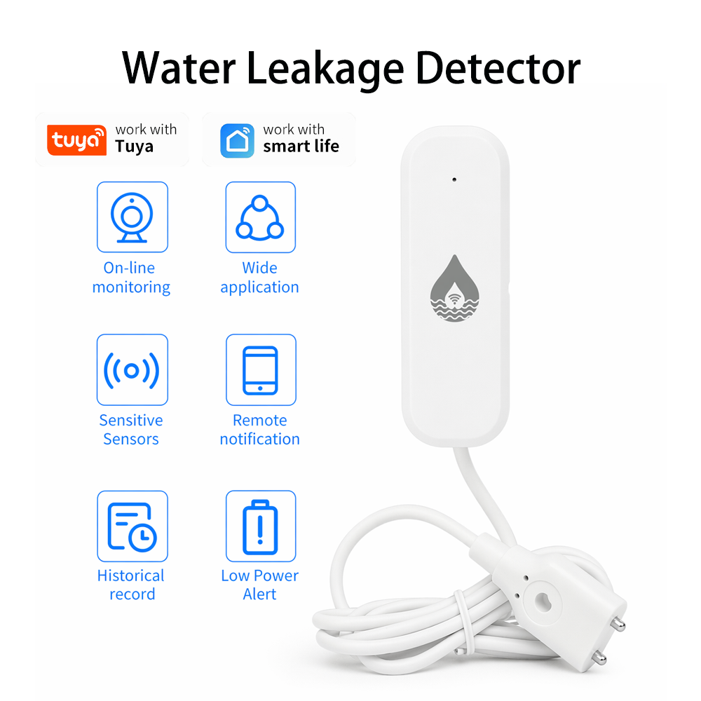 Smart Home Project - YFK WiFi/Zigbee Waterlekkage Alarmsensor Tuya Smart