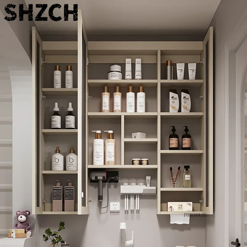 Smart Home Living Room - Moderne, verdikte badkamerspiegel met geïntegreerde slimme