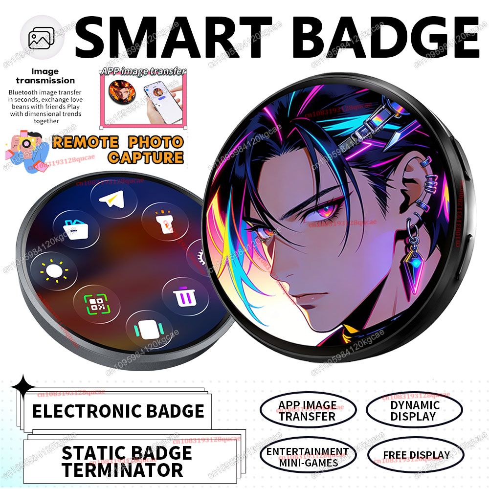 Smart Home Icon - Nieuwe Anime E-Badge Display Pin Touchscreen