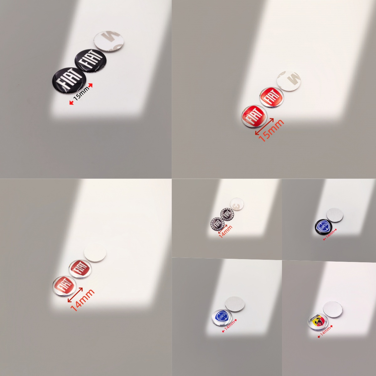 Smart Home Icon - Nieuwe metalen 14/15mm auto-afstandsbediening sleutelhanger embleem