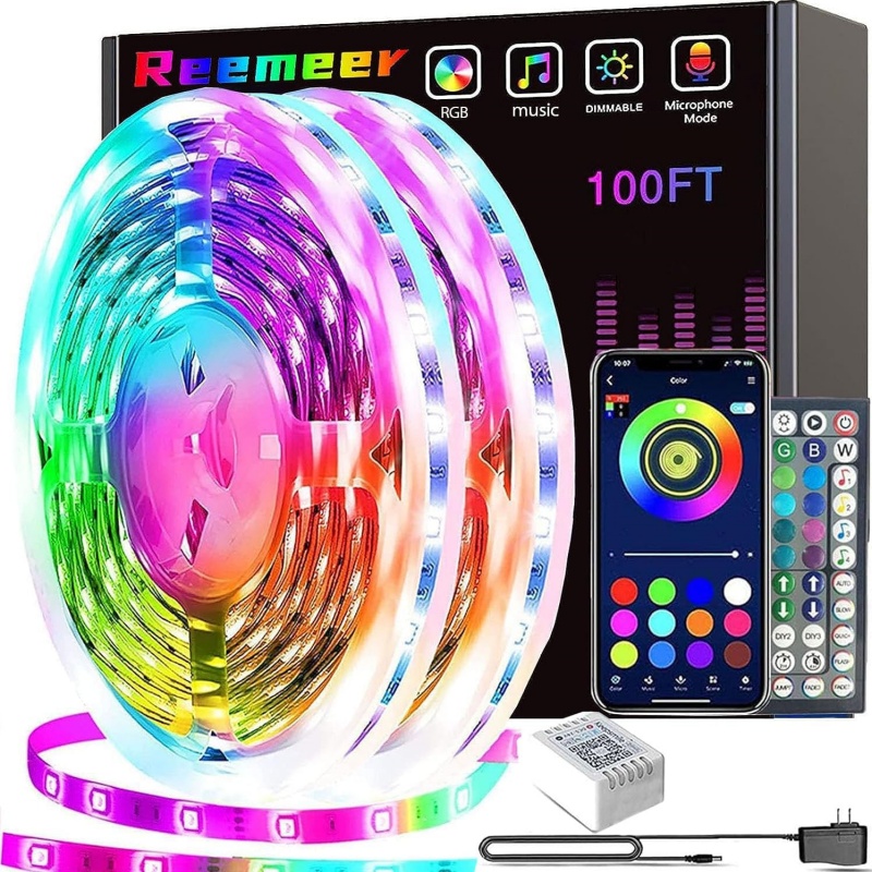 Smart Home Living Room - Slimme LED-stripverlichting 1m-20m Muziek-sync RGB 5V