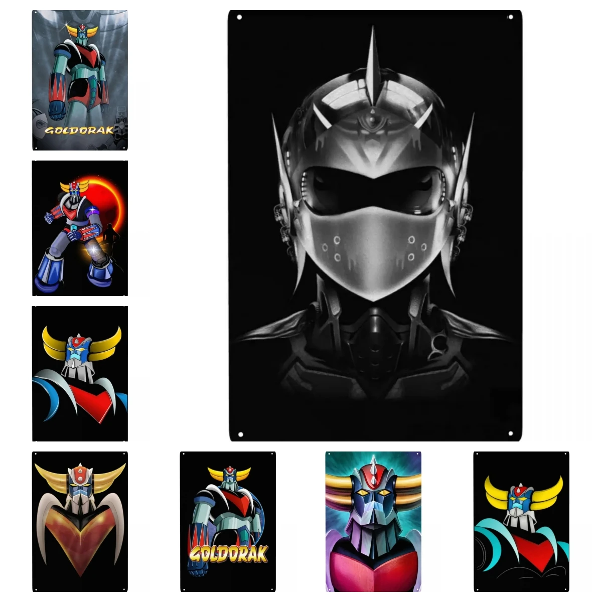 Smart Home Icon - Vintage Goldorak Grendizer Metaal Tin Teken
