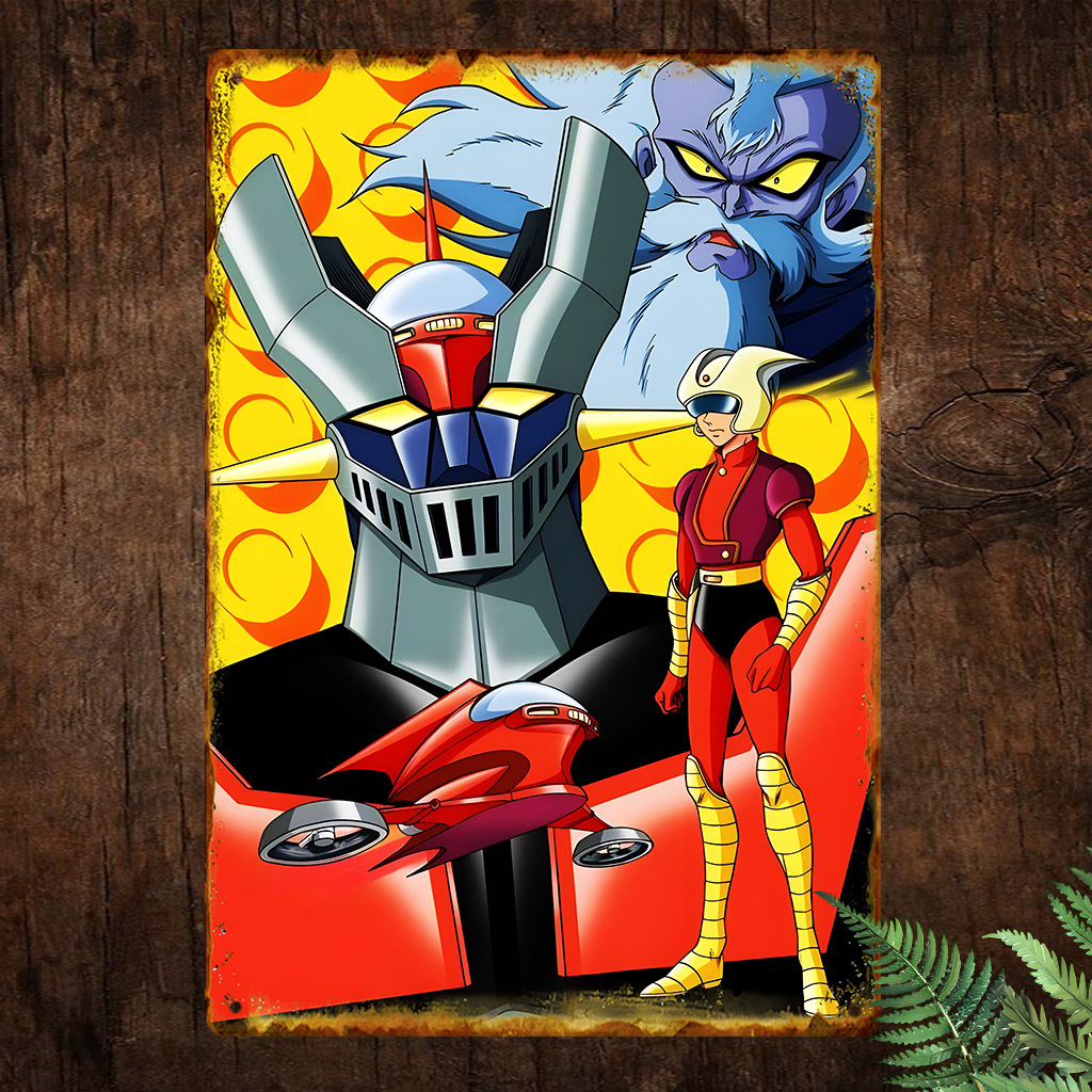 Smart Home Icon - Vintage aluminium metalen bordposter, retro artwork
