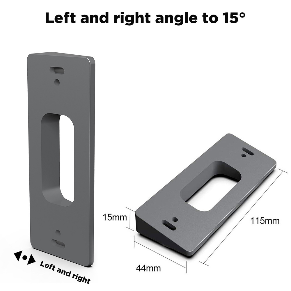 Video Doorbell - DIGIT-verstelbare hoek deurbelbeugel voor Ring Video