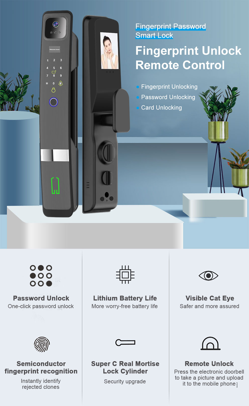 Tuya Wifi Vingerafdruk 3D Gezi - Video Doorbell recensie en prijs