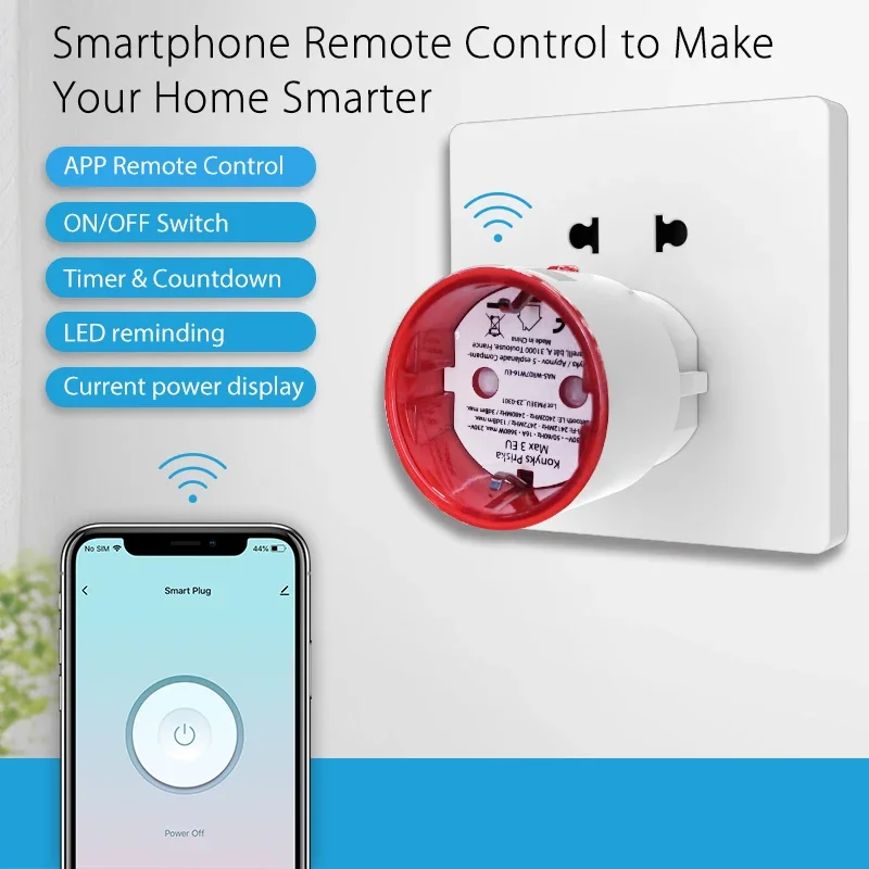 Tuya WiFi Smart Plug Socket EU - Smart Home Project recensie en prijs