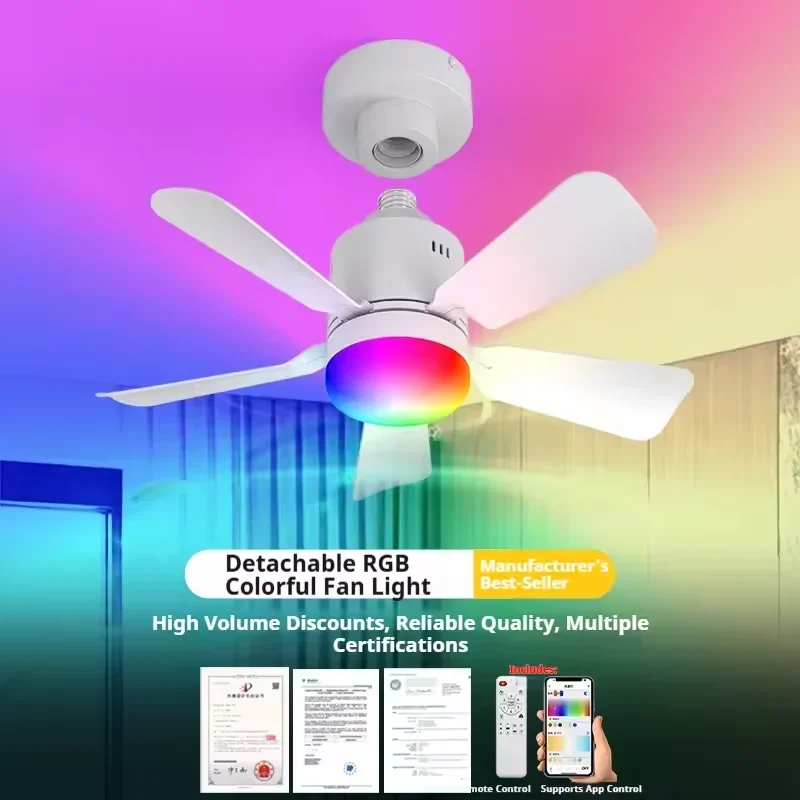 RGB LED-plafondventilatorlampe - Smart Home Living Room recensie en prijs