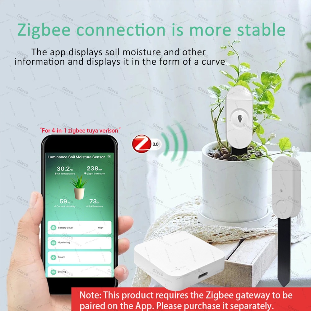 Zigbee Bodemsensor Vocht Tempe - Smart Home Automation recensie en prijs